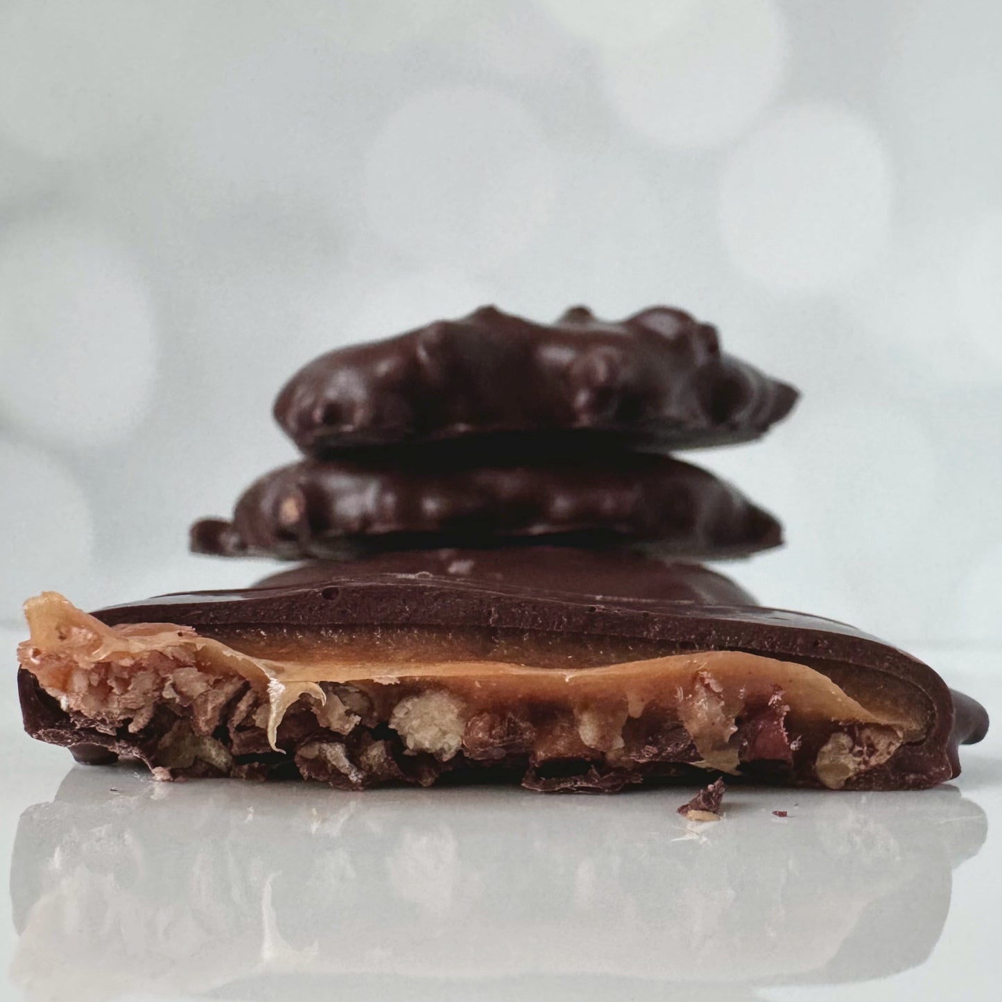Dark Chocolate Pecan Turtles